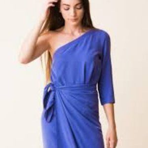 Mara Hoffman Blue One Shoulder Shirley Dress 6